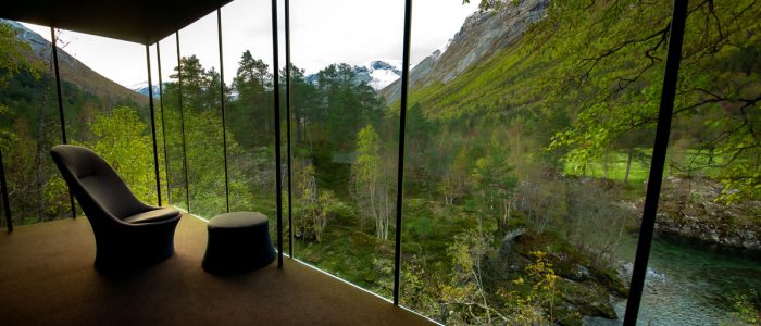 Utsikt fra Juvet Landskapshotell